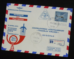 Jugoslawien 1973 Jat Airmail Company Sonderhülle - Transport Serbia Airlines G38
