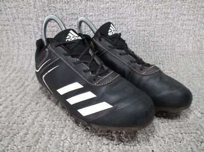 Adidas Youth Size 4 Black/White Football Cleats - Image 1 of 4