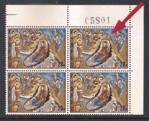 CYPRUS, 1969 CHRISTMAS 20 MILS MOON ERROR VARIETY ON BLOCK OF 4 with NORMAL MNH - Picture 1 of 2