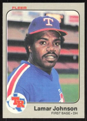 1983 Fleer Baseball Lamar Johnson #571 Texas Rangers - Image 1 of 2