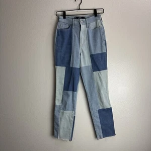 Hollister Vintage Denim Patch Hose Größe 24X27 - Bild 1 von 8