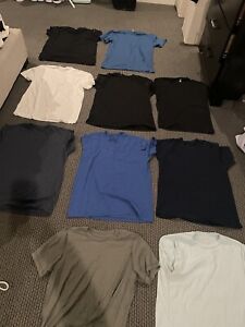 Men's T- Shirts Gym Workout Athletic Shirts Size Large Dryblend Lot of 10 Shirts