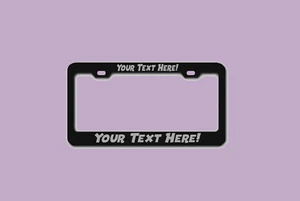 ENGRAVED Heavy Duty Metal License Plate Frame - Opulence on Wheels - Picture 1 of 13