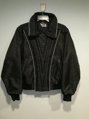 Vintage Mustang Mens Size M Snowmobile Wear MJ 6201 Bomber Jacket Black  - Image 1 of 4