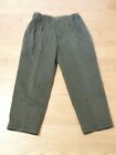 Vintage Bugle Boy Company Greenish Gray Cotton Slacks Sz 38 X 34 Trousers Pants