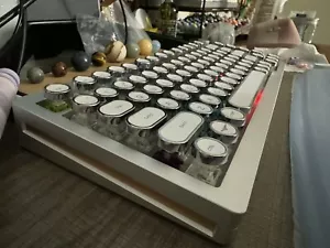 Monsgeek M1 Silver Gasket Keyboard 75% CNC Aluminum Wireless Hot Swap Full Built - Picture 1 of 10