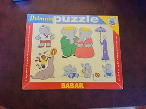 Vintage Babar Board Puzzle Used Condition - Picture 1 of 5