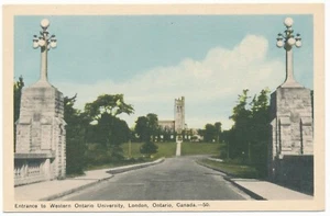 Postal PECO University Drive Entrance Western University Londres Ontario Canadá - Imagen 1 de 2