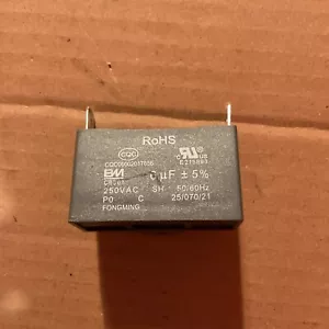 DESHUMIDIFICADOR / AC, CONDENSADOR CBB61 250 VAC (6 uF) - Imagen 1 de 2