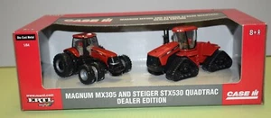 ERTL 1/64 Scale Case IH Magnum MX 305 and Steiger STX 530 2 Pc Tractor Set. NIB - Picture 1 of 6