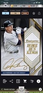 2022 Topps Bunt ALEX RODRIGUEZ Luminaries Mega Pack Iconic HR KINGS [Digital] - Picture 1 of 3