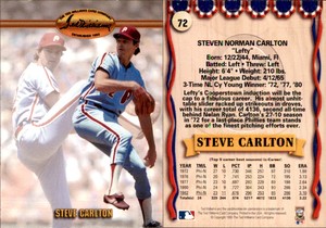 Steve Carlton 1993 Ted Williams #72 Card *AutographDen*