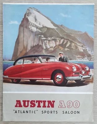Austin A90 Atlantic Sports Saloon Brochure c.1950 - Image 1 of 3