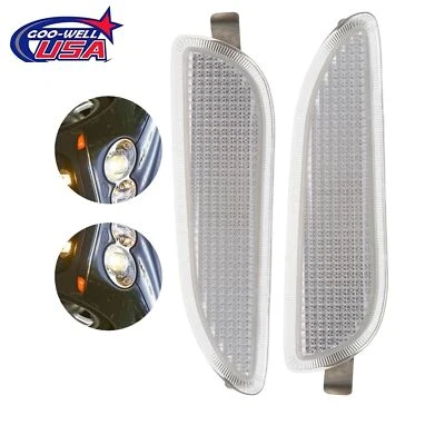 Clear Front Bumper Side Marker Lights Pair Fit for Mercedes-Benz CLK63 AMG NEW - Image 1 of 4