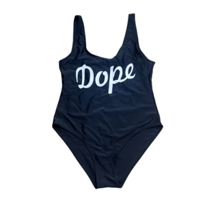 Costume da bagno donna DOPE nero scollo a scoop pezzo unico taglia media - Foto 1 di 3
