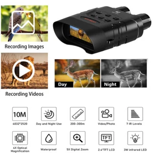 IR Night Vision Binoculars 850nm 1080P 5X Zoom Digital Hunting Goggles 32G w/Bag - Picture 1 of 22