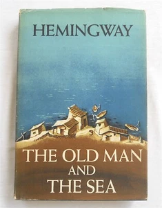 Vtg THE OLD MAN AND THE SEA by Ernest Hemingway Nobel Prize Winner Dust Jacket - Picture 1 of 10