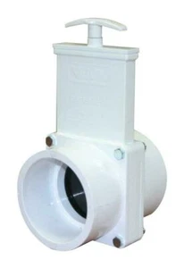 Valterra 6301 PVC Gate Valve, White, 3" Slip - Picture 1 of 1