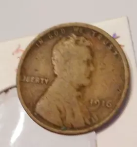 Penny de trigo 1916 sin marca como nueva - Imagen 1 de 2