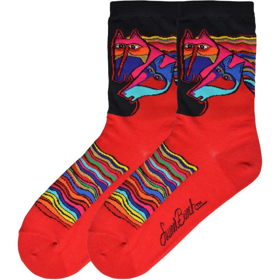 Calcetines Laurel Burch WIND SPIRIT ~ ROJO Talla 9-11 Mujer Damas Calzado Foto 1 de 1