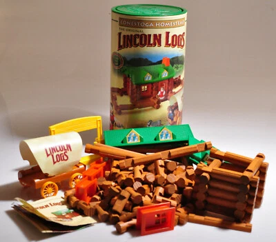 Lincoln Logs Conestoga Homestead- - Incomplete Set  - Image 1 of 4