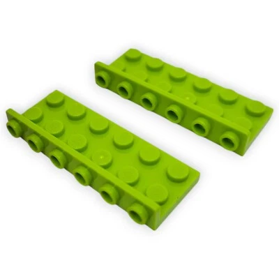 Lego Platte 64570 2x Modified 2x6 with 1x6 Inverted Lime Hellgrün Ersatzteil - Bild 1 von 4