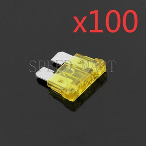 100 PIEZAS 20A camiones para automóviles barcos SUV automático HID luz fusible hoja estándar grande - Imagen 1 de 2