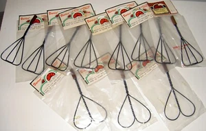 ViINTAGE MINI 5 1/2" RUG BEATERS HEART & TRIANGLE SHAPED DARICE CRAFTS 11 NIP - Picture 1 of 3