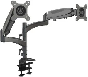 HFTEK GM124XDB Support de bureau pour 2 écrans de 15 à 34" avec VESA 75/100 noir - Imagen 1 de 1