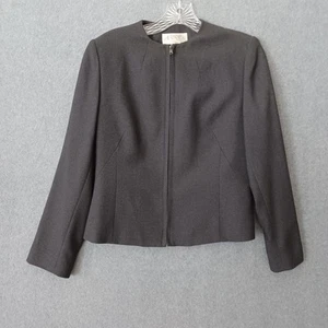Casual Corner Annex Jacket Womens 4 Petite Gray Preppy Blazer Workwear Jacket - Picture 1 of 14