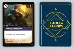 Sneaky Deckhand #176/298 Riftbound League Of Legends Origins 2025 Common TCG - Picture 1 of 1