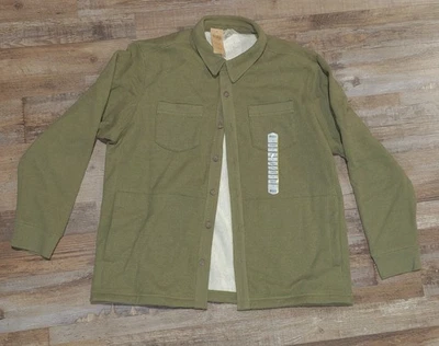 Duluth Trading Men's Burly Thermal Sherpa-lined Shirt Jacket Green XL NEVER WORN - Image 1 of 2