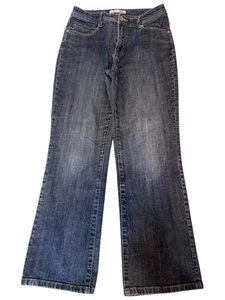 Womens Chicos Platinum Jeans Size 0 Short Straight Leg Blue EUC Stretch EUC - Picture 1 of 4