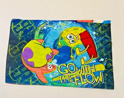Antiga Fronha Bob Esponja Calça Quadrada Nickelodeon Tamanho Padrão Anos 2000 Patrick - Imagem 1 de 4