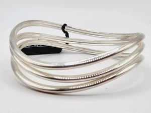 Links of London TRIPLE FIX bangle bracelet silver size Small-Medium new RARE - Picture 1 of 9