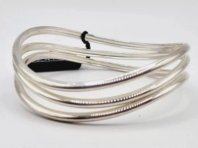 Links of London TRIPLE FIX bangle bracelet silver size Small-Medium new RARE - Image 1 of 4