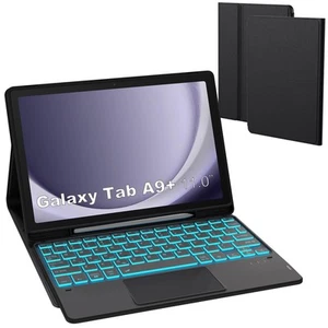 for Galaxy Tab A9+ 11 inch Case with Keyboard - 7 Color Backlit Detachable Ta... - Picture 1 of 9