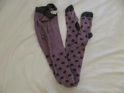 Medias de algodón con patas MINI BODEN para niñas de 9-10 años púrpura con lunares morados más oscuros Foto 1 de 4
