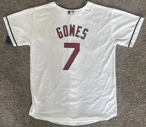 Majestic Genuine Merch Cleveland Indians Yan Gomes #7 Jersey Talla Juvenil Grande - Imagen 1 de 7