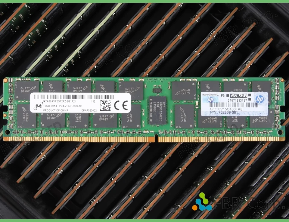 Grade A 32GB Lot 2 Micron HP 752369-081 774172-001 16GB PC4 2133P DDR4 2RX4 RAM - Image 1 of 1