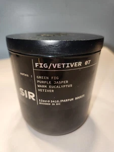 SIR Candle FIG vetiver 07 Scented Double Wick Jar Candle - Picture 1 of 13