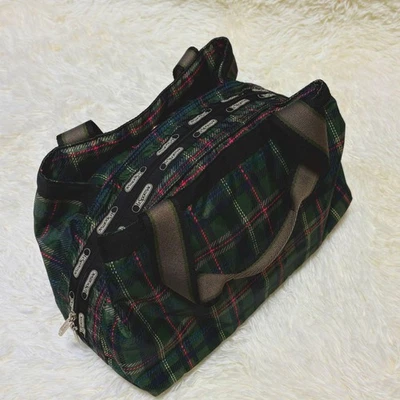 Bolso de Mano LeSportsac con Bolsa Molly Belleza Cuadros Verdes Foto 1 de 4