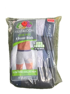 MENS UNDERWEAR BOXER BRIEFS - FRUIT OF THE LOOM MENS 4 PACK MEDIUM SOLID BOXERS - Picture 1 of 3
