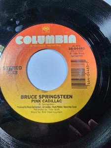 Bruce Springsteen Dancing In The Dark / Pink Cadillac 7" 45rpm VG+ F48 - Picture 1 of 2