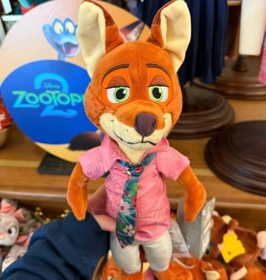 NEW🌟Disney Parks 2025 Zootopia 2 Plush Stuffed Animal Nick Wilde Fox  - Image 1 of 3