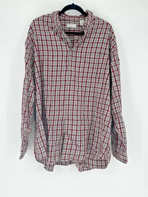 Covington Men's Plaid Shirt XXL Red White and Black Long Sleeve Button Up Shirt - Image 1 of 4