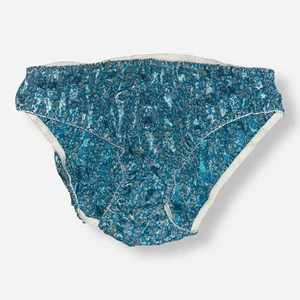 Bragas Diane Freis Bragas Satén Calzoncillo Azul Floral Rayas Grandes - Imagen 1 de 9