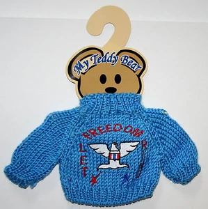 Plush Animal / Teddy Bear Knit Sweater Outfit fits 11-13 inch Bears New on Card - Picture 1 of 3
