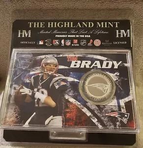 Sports Memorabilia Coins New England Patriots Tom Brady Highland Mint CM  - Picture 1 of 4