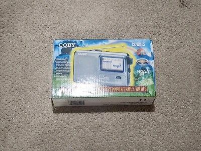 Coby CX-WB15 NOAA Weather Band/AM/FM Portable Radio - Image 1 of 4